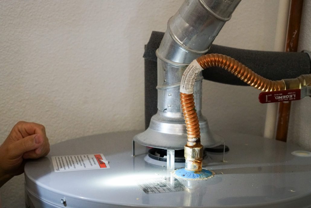 Home Inspection Finding Water Heater Inlet Corrosion